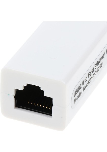 USB 2.0 Ila 10100MBPS RJ45 Pc Beyaz Için Hızlı Ethernet Lan Adaptör Ağ Kartı 59X22X18MM (Yurt Dışından) fırsatları
