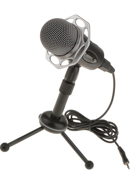 Bilgisayar 3.5mm Studio Kondenser Mikrofon Kayıt Siyah (Yurt Dışından)