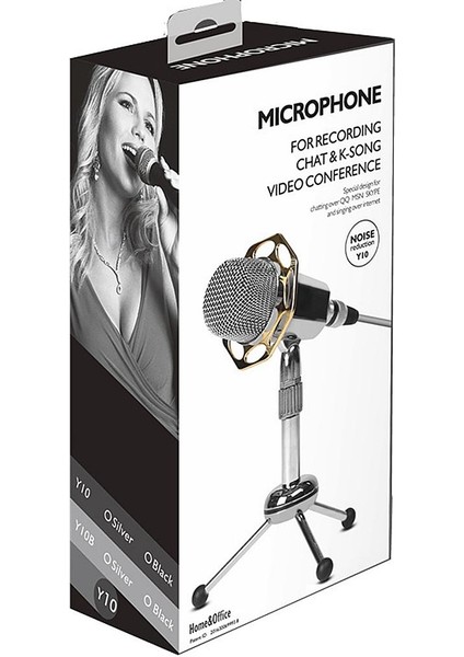 Bilgisayar 3.5mm Studio Kondenser Mikrofon Kayıt Siyah (Yurt Dışından) indirimleri