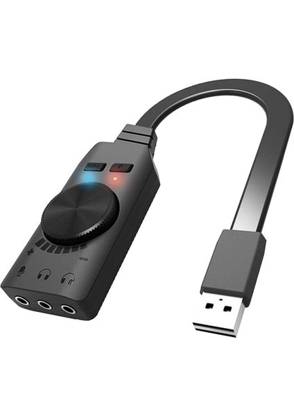 7.1ch USB Harici Ses Kartı Ses Adaptörü USB - 35 mm Kulaklıkkulaklık (Yurt Dışından) fiyatları