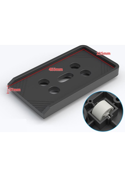 Pc Case Cpu Rolling Tutucu Stand W Rolling Wheel Mobile Masa Altında Ev Paralel Siyah (Yurt Dışından)