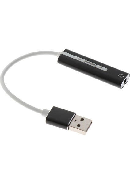 Mikro Deli Siyah Olan Harici 7.1ch USB 2.0 Stereo Ses Kartı Ses Adaptörü (Yurt Dışından)