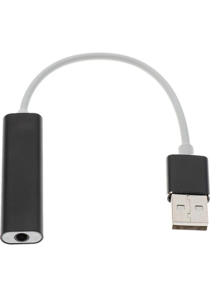 Mikro Deli Siyah Olan Harici 7.1ch USB 2.0 Stereo Ses Kartı Ses Adaptörü (Yurt Dışından)