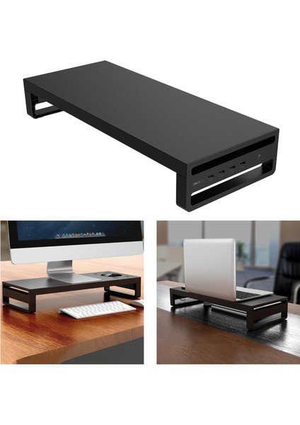 Metal Bilgisayar Pc Monitör Stand Yükseltici Masa Masası Organizer Ingiltere (Yurt Dışından)