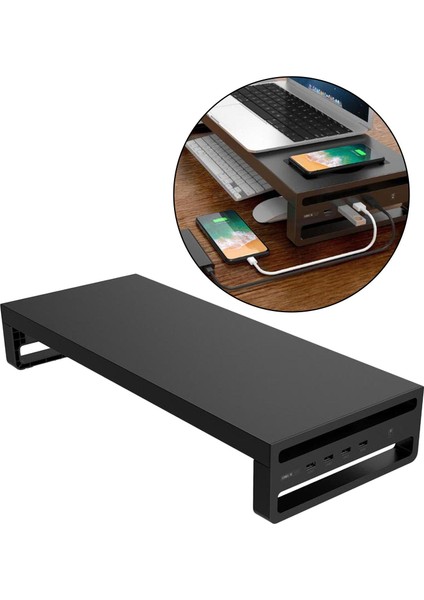 Metal Bilgisayar Pc Monitör Stand Yükseltici Masa Masası Organizer Ingiltere (Yurt Dışından)