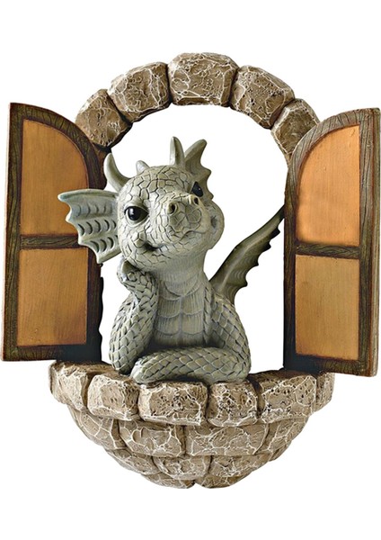 Reçine Dragon Heykelleri Açık Hava Sanat Dekoru Açık Sundurma Süsleri (Yurt Dışından) fiyatları