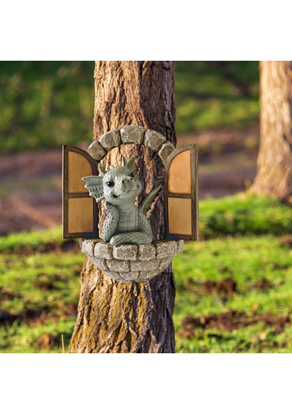 Reçine Dragon Heykelleri Açık Hava Sanat Dekoru Açık Sundurma Süsleri (Yurt Dışından) fırsatları