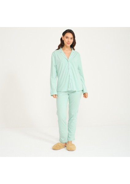 Kadın Gömlek Pantolon Pijama Takımı modelleri