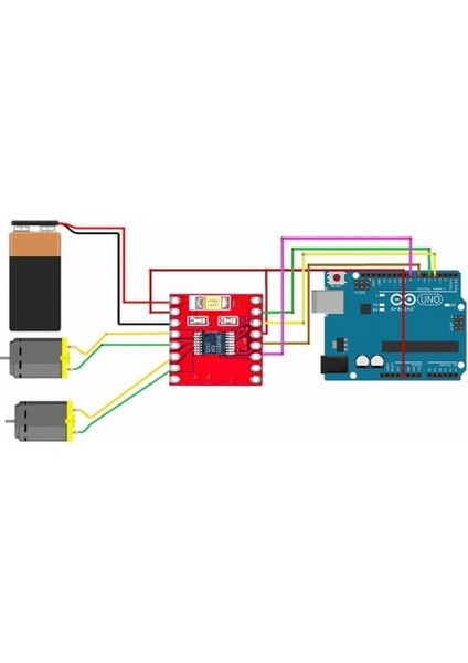 Roba DRV8833 Step Motor Sürücü Modül Dc 10V 1.2A Pwm Çift H Köprü 2 Dc Motor TB6612FNG