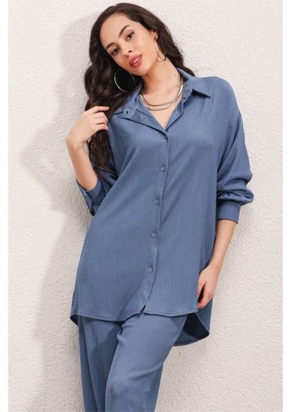 5858 Örme Ikili Takım - Indigo