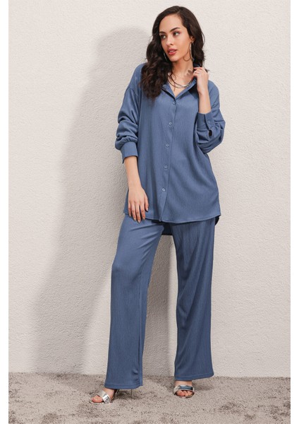 5858 Örme Ikili Takım - Indigo