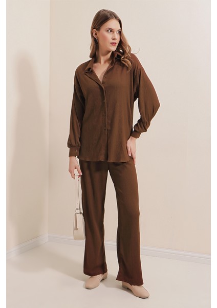 5858 Örme Ikili Takım - Kahverengi modelleri