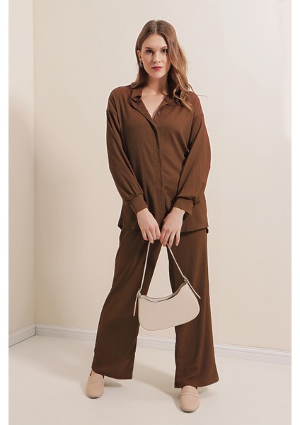 5858 Örme Ikili Takım - Kahverengi fırsatları