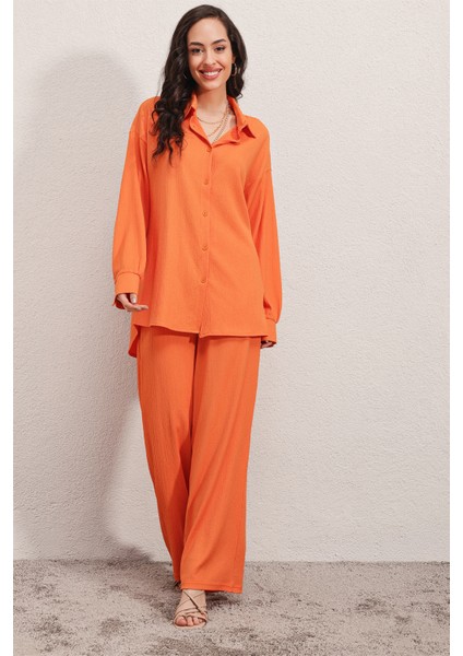 5858 Örme Ikili Takım - Turuncu