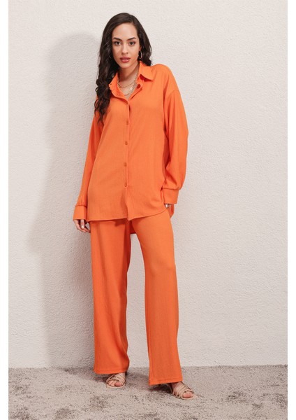5858 Örme Ikili Takım - Turuncu fırsatları