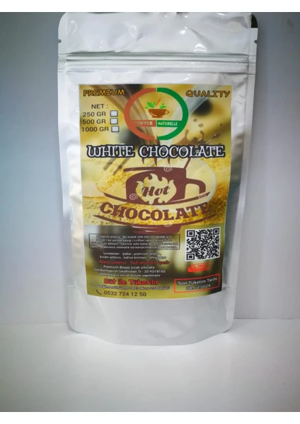 Coffee Naturelle Beyaz Sıcak Çikolata 500 gr