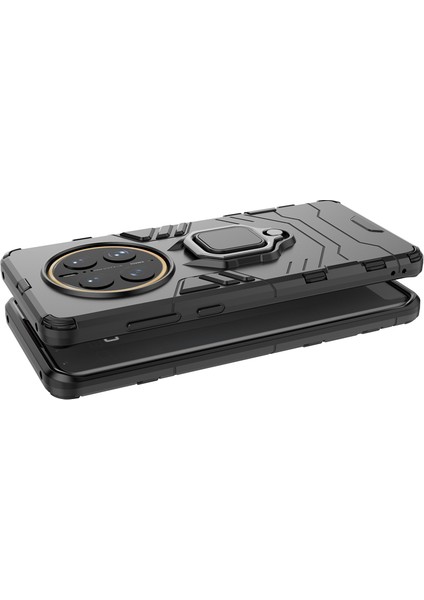 Huawei Mate 50 Pro Batman Serisi Yüzük Standlı Armor Kılıf - Siyah AL3349 modelleri