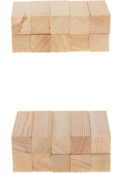 20PCS Balsa Kahverengi Bloklar Diy Modelleme El Sanatları Kahverengi El Sanatları (Yurt Dışından)