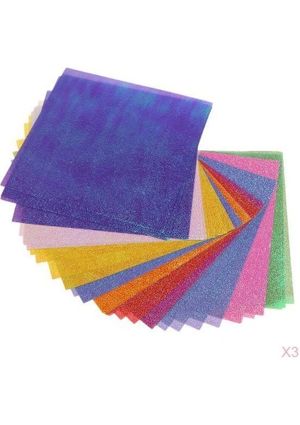 150X Inci Renkli Origami Katlanır Kağıt Parlayan Kağıt Dıy Kağıtları (Yurt Dışından)
