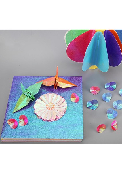 150X Inci Renkli Origami Katlanır Kağıt Parlayan Kağıt Dıy Kağıtları (Yurt Dışından)