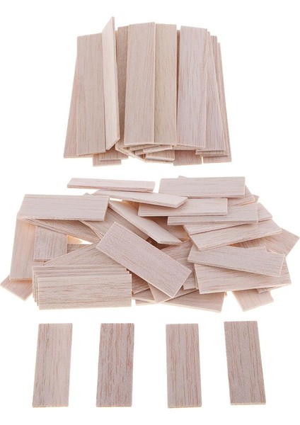 80PCS Kahverengi Dilimler Model Yapı Oyunu Parçaları Için Kahverengi Çubuklar Dıy Süsleme (Yurt Dışından)