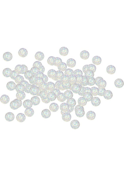 Loviver 100PCS 12MM Reçine Yuvarlak Cabochon Rhinestone Düz Sırf Yüzerleri (Yurt Dışından)