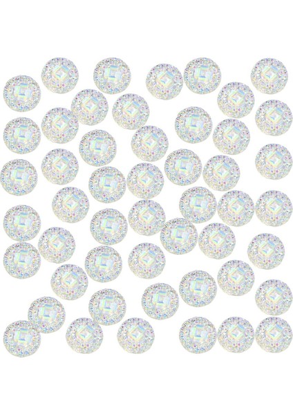 Loviver 100PCS 12MM Reçine Yuvarlak Cabochon Rhinestone Düz Sırf Yüzerleri (Yurt Dışından)