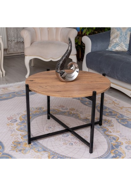 Orta Sehpa Oval Atlantik Çam