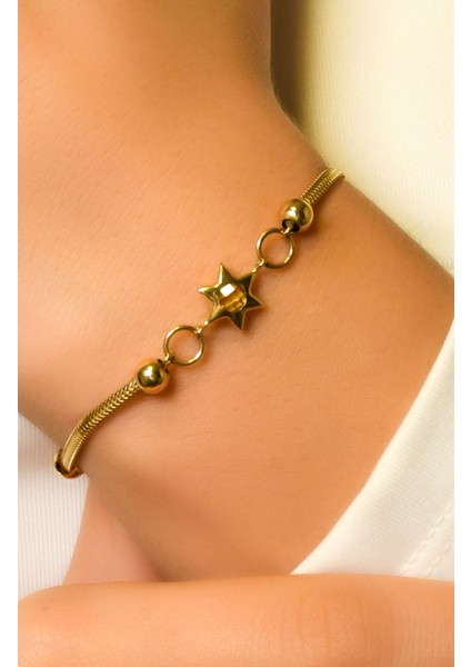 Yıldızlı Tasarım Bileklik 14 Ayar A054183 fiyatları