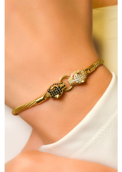 Taşlı Yılan Başı Tasarım Bileklik 14 Ayar A040728 fiyatları