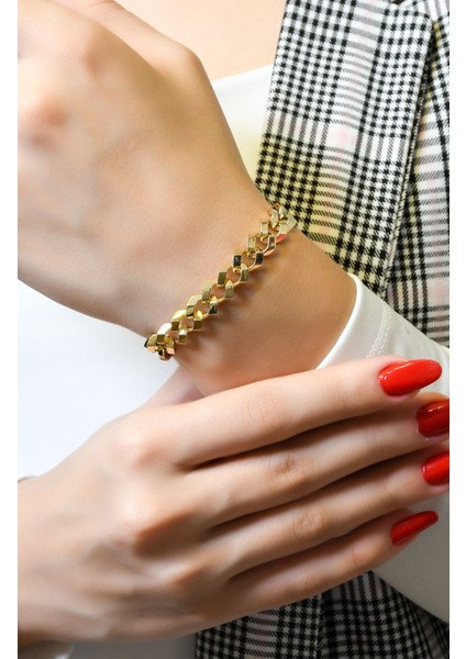 Tasarım Zincir Bileklik 14 Ayar A066108