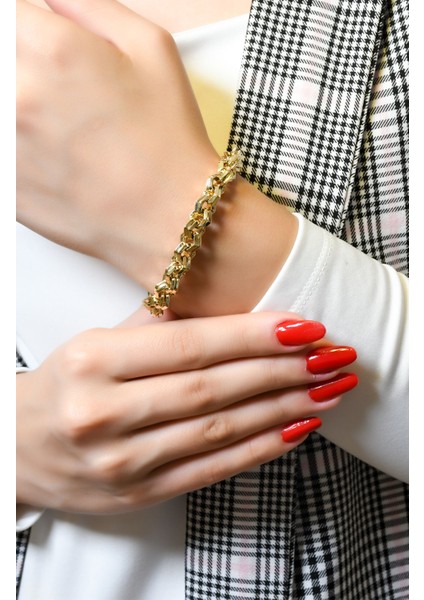 Tasarım Zincir Bileklik 14 Ayar A066103