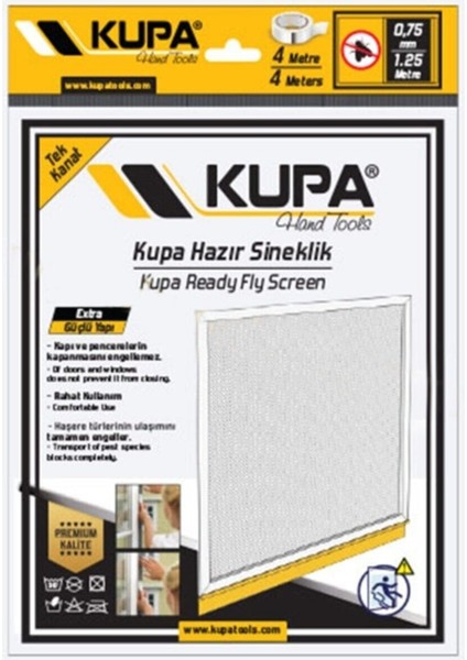 Hazır Sineklik Kapı Pencere Sinekliği Sivrisinek Böcek Kovucu 0,75 M x 1,25 M
