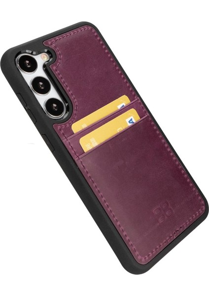 Samsung Galaxy S23 Uyumlu Deri Arka Kapak Fxcp Cz7 Mor fiyatları