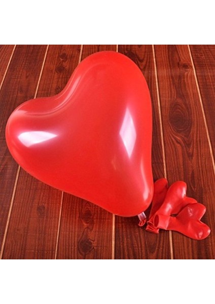 Vıp Kalite 14 Adet Kalpli Balon Kırmızı Kalpli Balon Kırmızı Balon Sevgililer Gününe Özel Dekor Balon modelleri