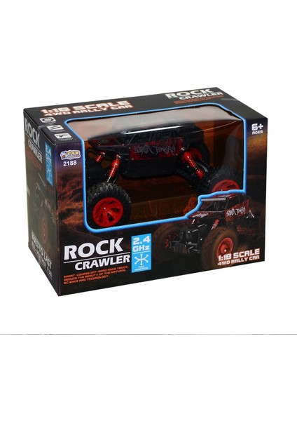 2188 1:18 Rock Crawler 4 Çeker Kumandalı Şarjlı Arazi Aracı