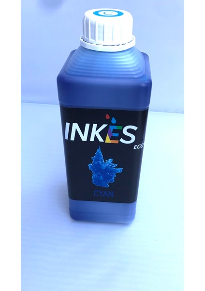 Eco Pro/s Eco Solvent Inkjet Cyan Baskı Mürekkebi 1lt