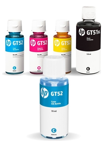GT51XL P0R22A Orjinal 4 Renk Mürekkep Seti + 1 Mavi Hediyeli AIU7A132