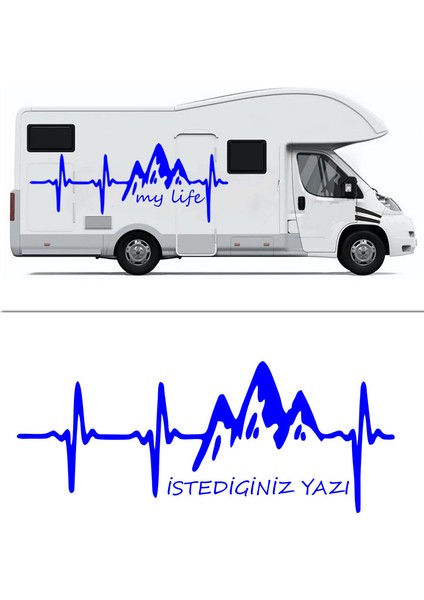 Nabız Atışı Dağ Oto Sticker, Oto ÇIKARTMA-S1867