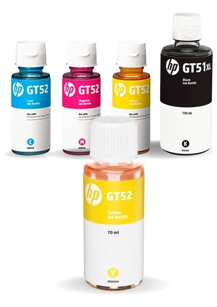 GT51XL L9U63A Orjinal 4 Renk Mürekkep Seti + 1 Sarı Hediyeli AIU7A72