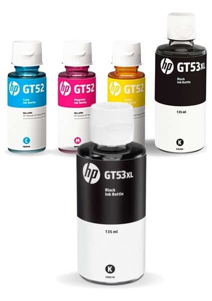 GT53XL X3B11A Orjinal 4 Renk Mürekkep Seti + 1 Siyah Hediye AIU7A202