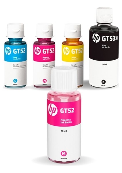 GT53XL 2ND32A Orjinal 4 Renk Mürekkep Seti + 1 Kırmızı Hediye AIU7A302