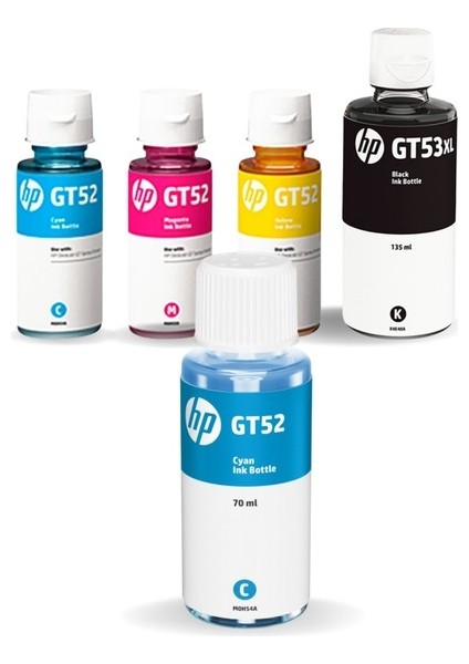 GT53XL 4SR29A Orjinal 4 Renk Mürekkep Seti + 1 Mavi Hediye AIU7A281