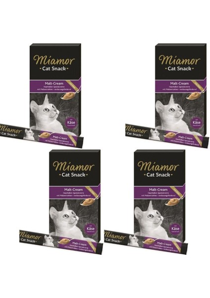 Cream Malt-Peynir Likit Kedi Ödülü 6X15 gr x 4 Adet