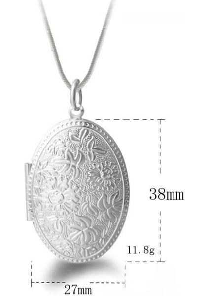 1 Adet Oyma Madalyon Unisex Zincir Moda Gerdanlık Kolye (Yurt Dışından)