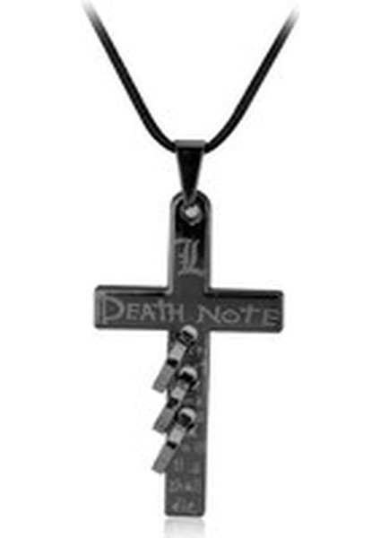 Anime Death Note Siyah Metal Çapraz Logo Cosplay Takı Kolye (Yurt Dışından)