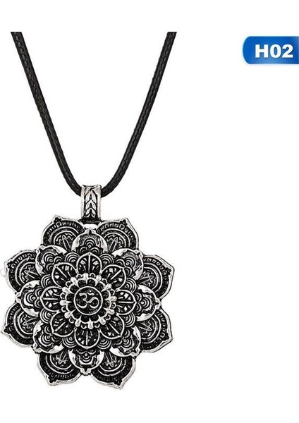 1 Adet Mandala Yoga Muska Lotus Meditasyon Kolye (Yurt Dışından)