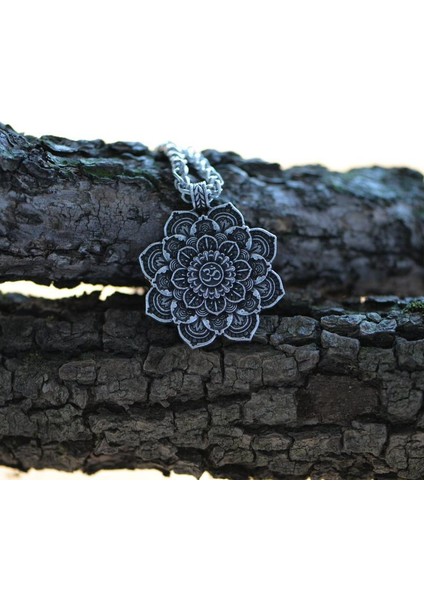 1 Adet Mandala Yoga Muska Lotus Meditasyon Kolye (Yurt Dışından)
