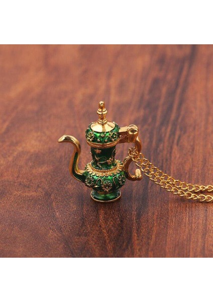 Kazak Zincir Çay Fincanı Şekilli Uzun Giyim Alaşım Kolye (Yurt Dışından)