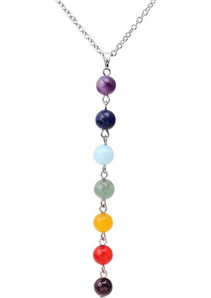 Çakra 7 Doğal Taşlar Charm Kadın 's Moda Için Genç Kız Takısı Gerdanlık Boh Kolye (Yurt Dışından) indirimleri